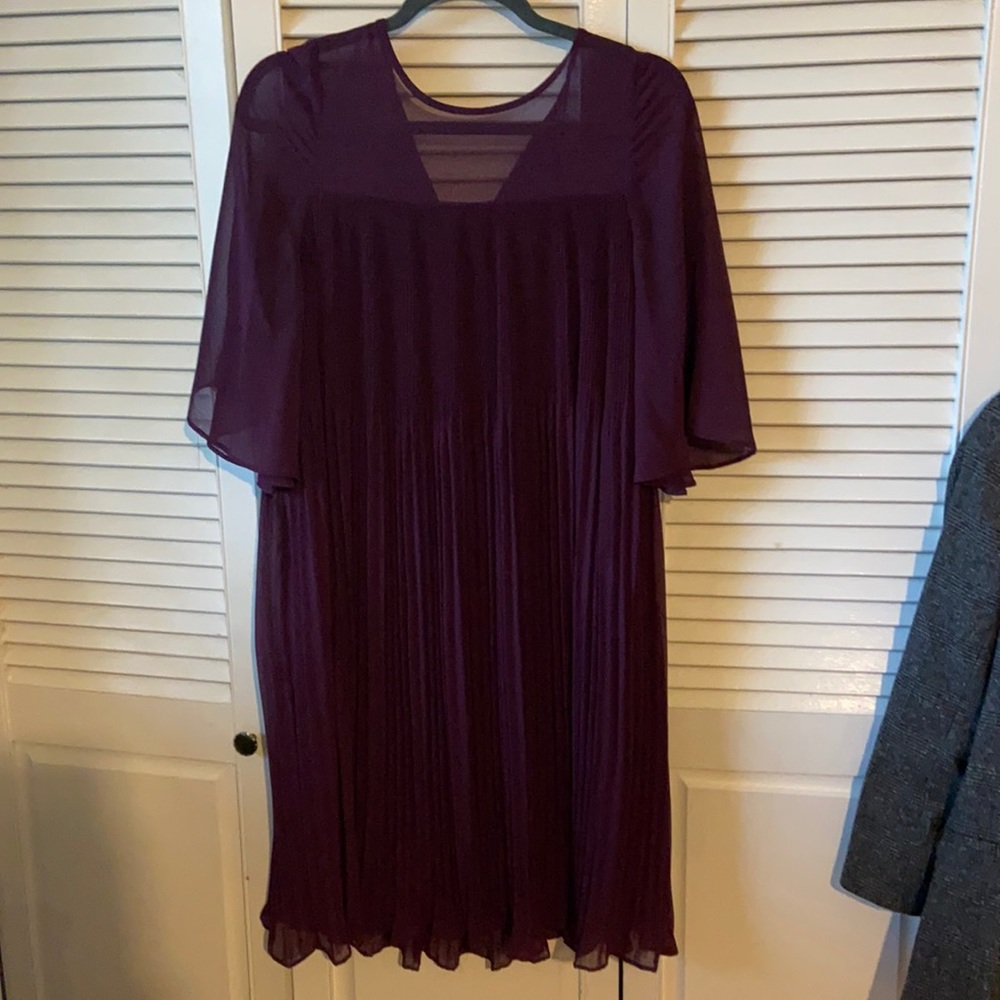 Purple mesh dress